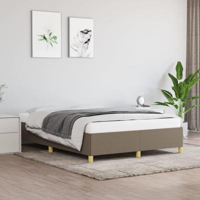 Bedframe zonder matras stof taupe 140x200 cm