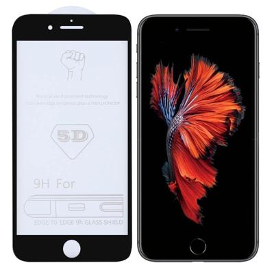 9H 5D volledige lijm volledig scherm gehard glas film voor iPhone 6/6s