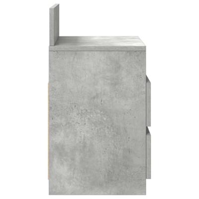 Nachtkastjes 2 st met 2 lades 40x33x60 cm betongrijs