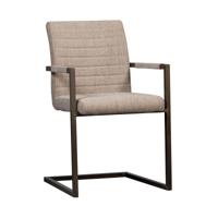 Woood Bas eetkamerstoel geweven Zand Melange - thumbnail