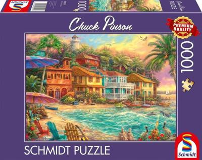 Puzzel van 1000 stukjes - SCHMIDT - Chuck Pinson - Island Time - Meerkleurig - 69,3 x 49,3 cm