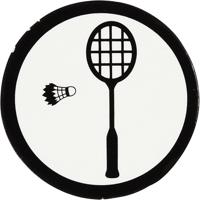 Creativ Company Label, badminton racket, d 25 mm, wit/zwart, 20 stuk/ 1 doos - thumbnail