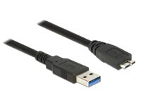 DeLOCK 85074 USB-kabel 2 m USB 3.2 Gen 1 (3.1 Gen 1) USB A Micro-USB B Zwart - thumbnail