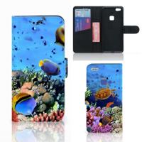 Huawei P10 Lite | Telefoonhoesje | Met pasjeshouder | Vissen - thumbnail
