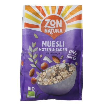 Muesli noten en zaden bio 375 Gram