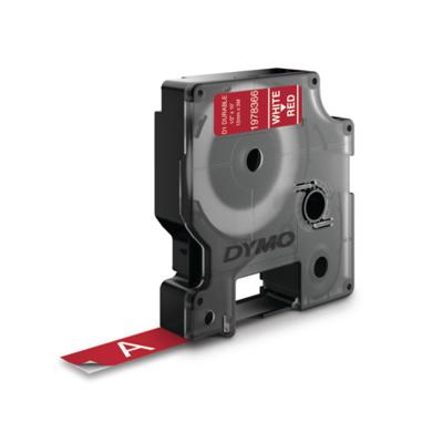 Labeltape DYMO D1 1978366 Vinyl Tapekleur: Rood Tekstkleur:Wit 12 mm 3 m Labeltape DYMO D1 1978366 Vinyl Tapekleur: Rood Tekstkleur:Wit 12 mm 3 m