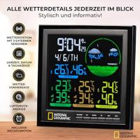 NATIONAL GEOGRAPHIC VA kleuren weerstation 4 meetbereiken zwart - thumbnail