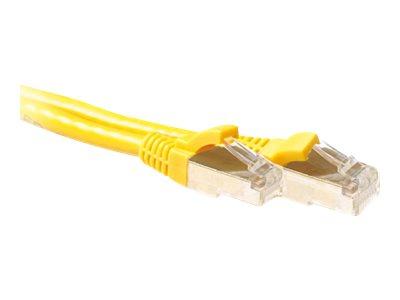 ACT FB7803 LSZH SFTP CAT6A Patchkabel Snagless Geel - 3 meter
