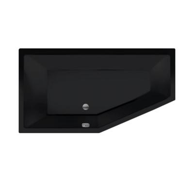 Ligbad Beterbad Xenz Society Rechts Acryl 160x90x50 cm Mat Zwart