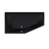 Ligbad Beterbad Xenz Society Rechts Acryl 160x90x50 cm Mat Zwart - thumbnail