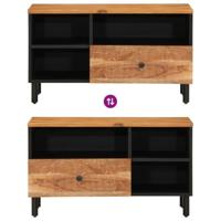 Tv-meubel 80x33x46 cm massief acaciahout - thumbnail