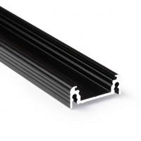 Aluminium Profiel Zwart voor Ledstrip 230V 10 cm - Opbouw 20 x 8 mm - Surface 10 - thumbnail