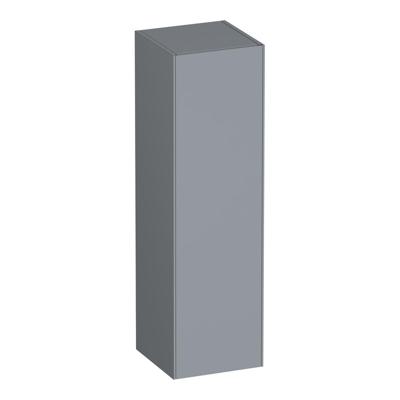 Brauer Inspire - Hoge Kast - 120 cm - 1 Deur - Greeploos - Rechtsdraaiend - Mat Grijs