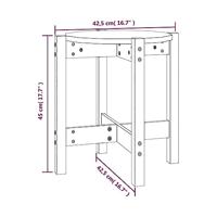 Salontafel 42,5x45 cm massief grenenhout grijs - thumbnail