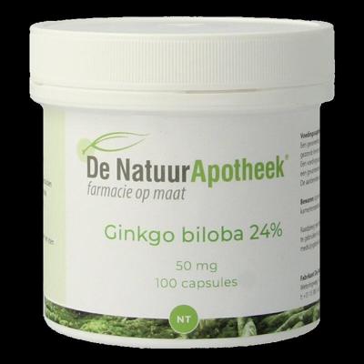 Natuurapotheek Ginkgo biloba 24% 50mg 100 Capsules