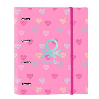 Ringmap Benetton Heart Roze 27 x 32 x 3.5 cm