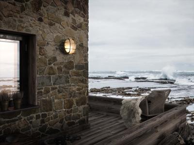 Scheepslamp plafond Messing &apos;Polperro&apos; Nordlux E27 buitenlamp 20 cm