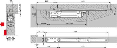 Dormakaba Deurdranger ITS96 - Zonder Glijarm - 52400150