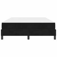 Boxspringbed met matras met matras Zwart 160 x 200 cm Fluweel - thumbnail