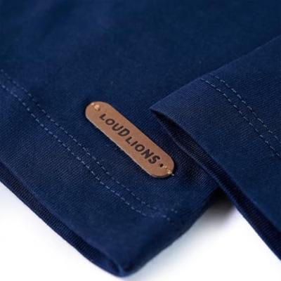 Kindershirt met lange mouwen hond in racewagenprint 104 marineblauw Kindershirt met lange mouwen hond in racewagenprint 104 marineblauw