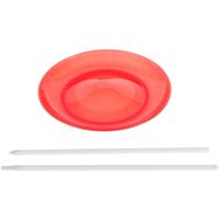 Eureka Jongleer bord met stok - rood - thumbnail