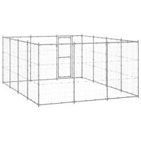 Hondenkennel 14,52 m² gegalvaniseerd staal - thumbnail