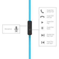Vivanco In-Ear stereo headset met platte kabel - thumbnail