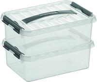Sunware Q-line box 4 liter transp/metaal - thumbnail