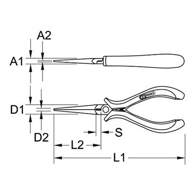 KS Tools 5007032 Telefoontang 160 mm