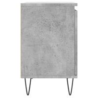 Nachtkastjes 2 st 40x30x50 cm bewerkt hout betongrijs - thumbnail
