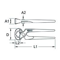 KS Tools 116.1404 Moniertang 200mm - thumbnail