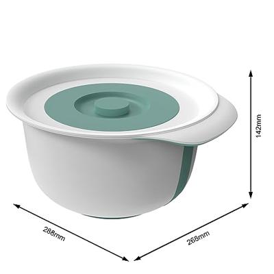 Rotho fresh beslagkom met spatdeksel 4l mistletoe groen Rotho fresh beslagkom met spatdeksel 4l mistletoe groen