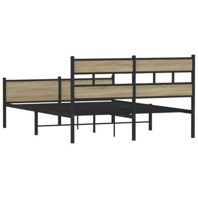 Bedframe zonder matras hout sonoma eikenkleurig 150x200 cm