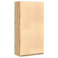 Kledingkast 100x50x200 cm bewerkt hout artisanaal eikenkleurig - thumbnail