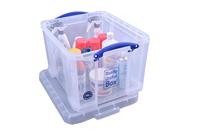 Really Useful Box 35 liter, transparant, per stuk verpakt in karton - thumbnail