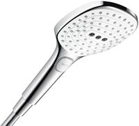 Handdouche HansGrohe Raindance Select E 120 3jet Chroom Wit - thumbnail
