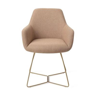 Jesper Home Eetkamerstoel 'Hiroo' Beehive Gold, kleur Whisper Wheat