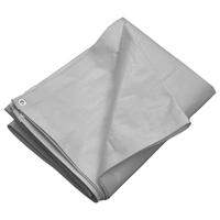 VidaXL Dekzeil 260 g/m² 4x4 m hdpe grijs - thumbnail
