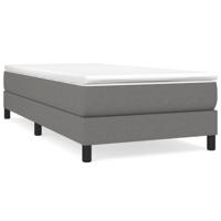 Boxspring met matras stof donkergrijs 100x200 cm - thumbnail