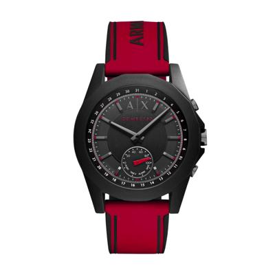 Horlogeband Armani Exchange AXT1005 Rubber Rood 22mm Horlogeband Armani Exchange AXT1005 Rubber Rood 22mm
