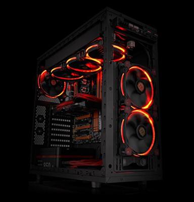 Thermaltake Riing 12 LED HSP Ventilator 12 cm Zwart 3 stuk(s)