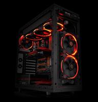 Thermaltake Riing 12 High Static Pressure LED Radiator Fan (set van 3) Rood, 120mm - thumbnail