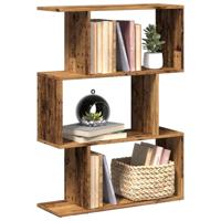 Kamerscherm / boekenkast 3-laags 70x24x97 cm hout oud hout - thumbnail