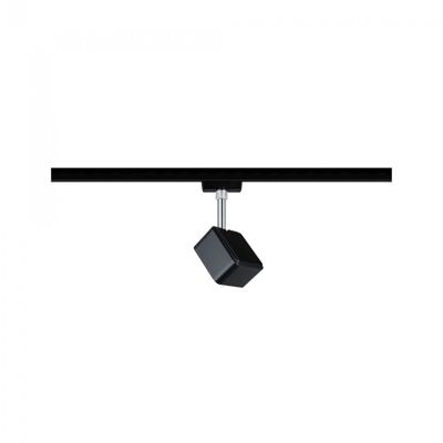 Paulmann Cube 230V-railsysteem lamp URail LED vast ingebouwd 8 W LED Zwart (mat), Chroom