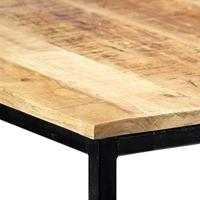 Eettafel 140x70x75 cm massief ruw mangohout - thumbnail