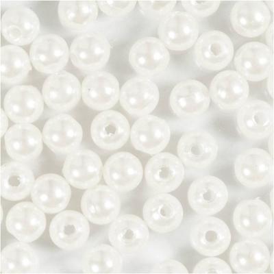 Creativ Company Waskralen, d 6 mm, gatgrootte 1,9 mm, parelmoer, 65 stuk/ 1 doos Creativ Company Waskralen, d 6 mm, gatgrootte 1,9 mm, parelmoer, 65 stuk/ 1 doos