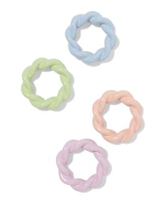 HEMA Servetringen ⌀7cm twist pastel - 4 stuks
