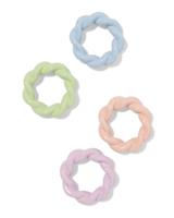 HEMA Servetringen ⌀7cm twist pastel - 4 stuks - thumbnail