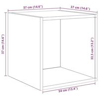 Tv-meubelset 4 pcs artisanaal eikenkleurig 37 x 37 x 72 cm - thumbnail