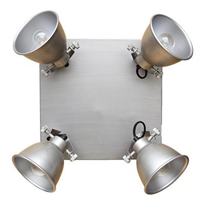 Urban Interiors Stoere plafondspotsIndustrial 4-lichts vintage grijs - AI-WL-07-255-VG